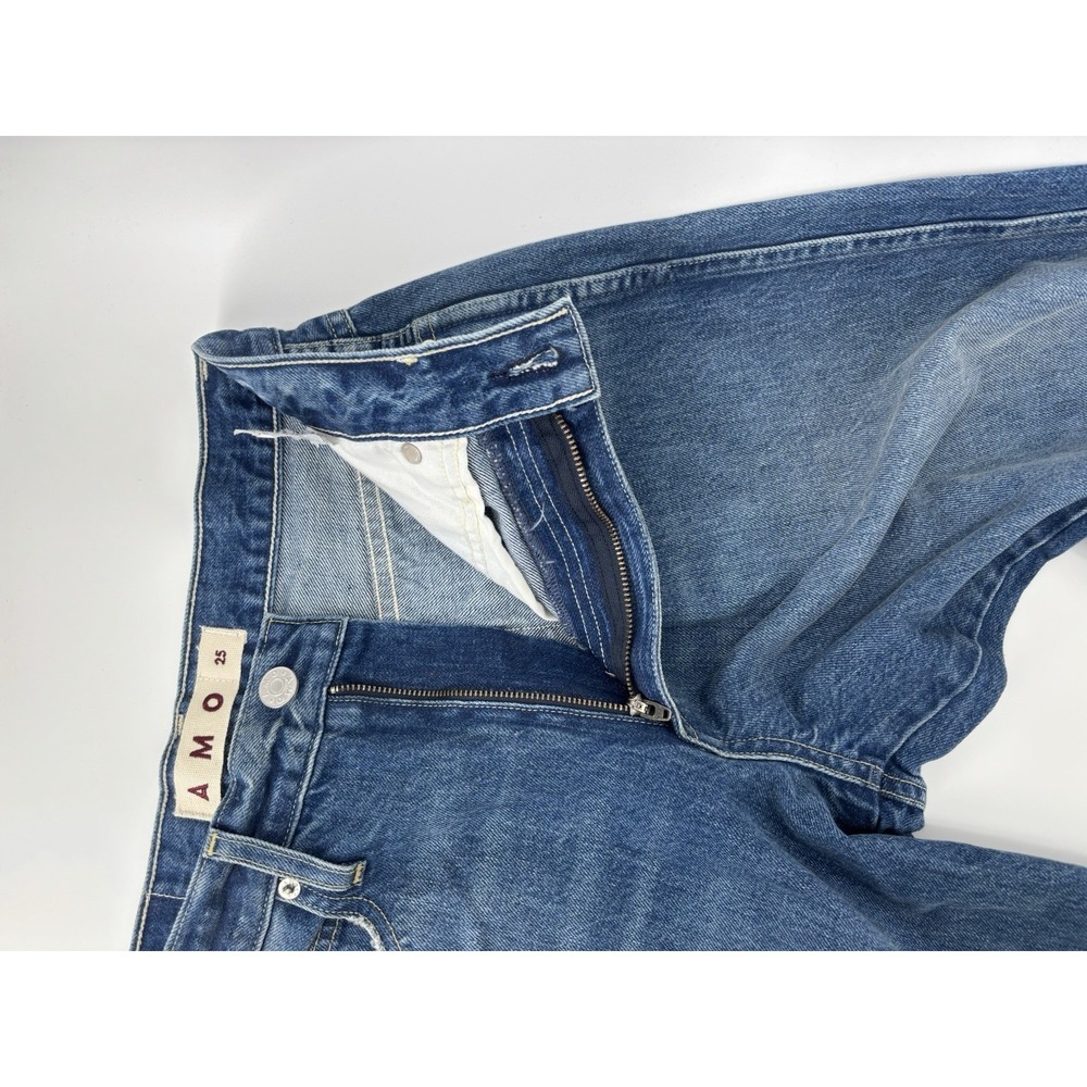 NWOT AMO Sandra Baggy Jeans Sz 25 (Meas 28) Barrel Wide Leg Cottagecore MSRP 318 - Picture 15 of 16